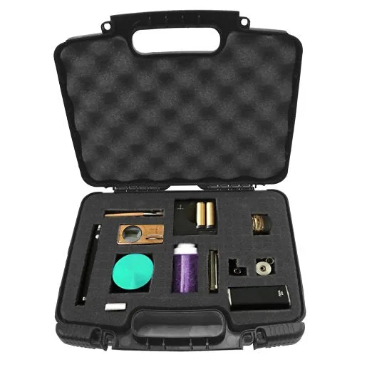 CLOUD/TEN 12" Hard Travel Case with Padlock Rings and Customizable Foam for Magic Flight Launch Box, Grinder, Batteries and More