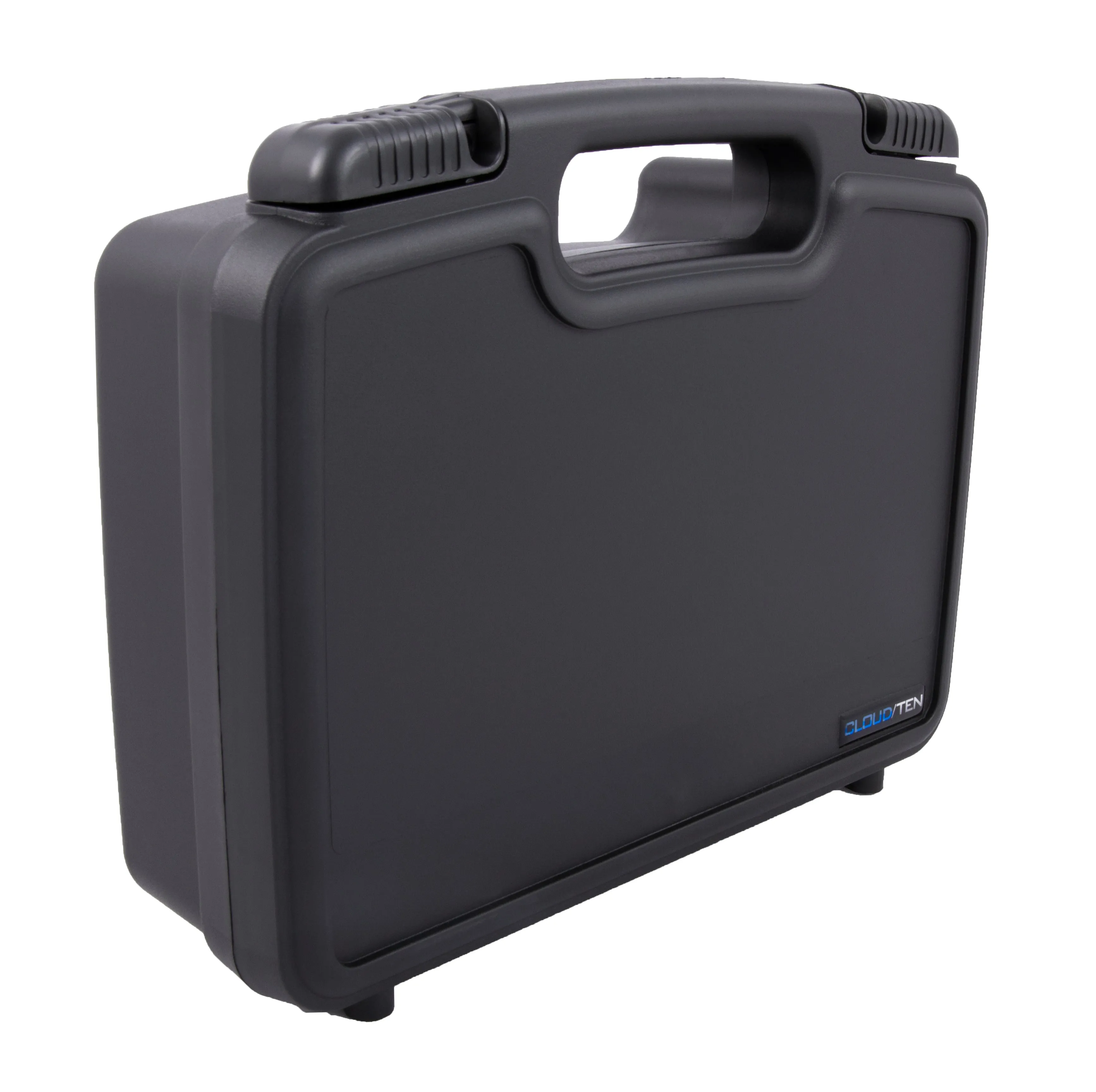 CLOUD/TEN 12" Hard Travel Case with Padlock Rings and Customizable Foam for Magic Flight Launch Box, Grinder, Batteries and More