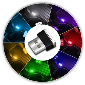 Color: Green - Decorative Lamp Car Interior Foot Lighting Lamp