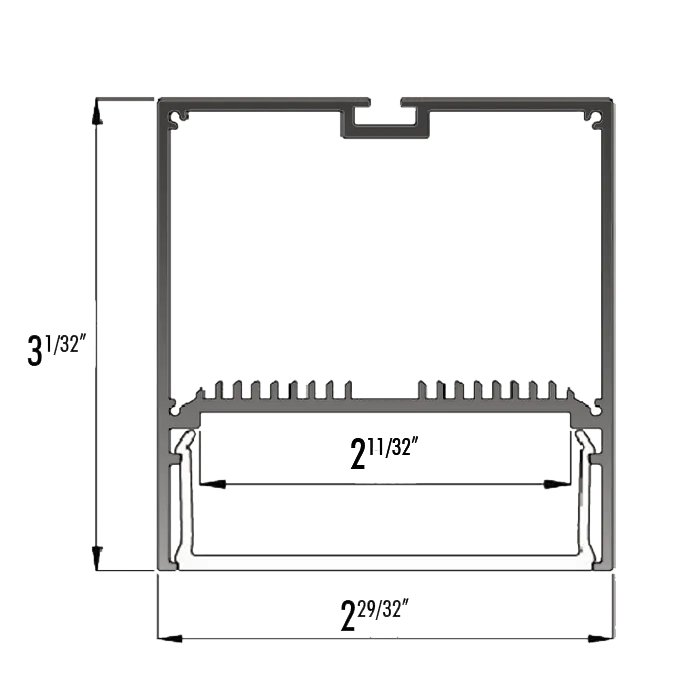 Core ALP300 Surface/Suspended LED Aluminum Profile - 48 inches