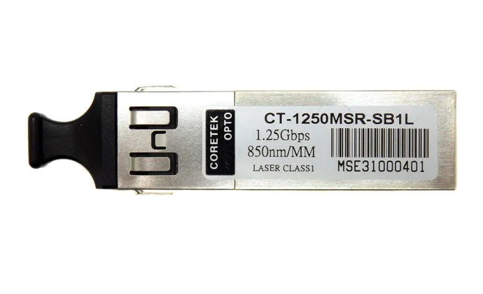 Coretek 1000BASE 1.25Gbps 850nm Fiber Channel SFP Transceiver CT-1250MSR-SB1L