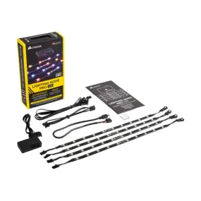 CORSAIR CL-9011109-WW iCUE Lighting Node PRO Dual-Channel RGB Lighting Controller with Four RGB LED Light Strips