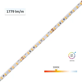 CRI-MAX™ CRI 95  Super Slim 5mm High Brightness LED Flexible Strip 3000K - 128 LEDs/m - 5m/Reel