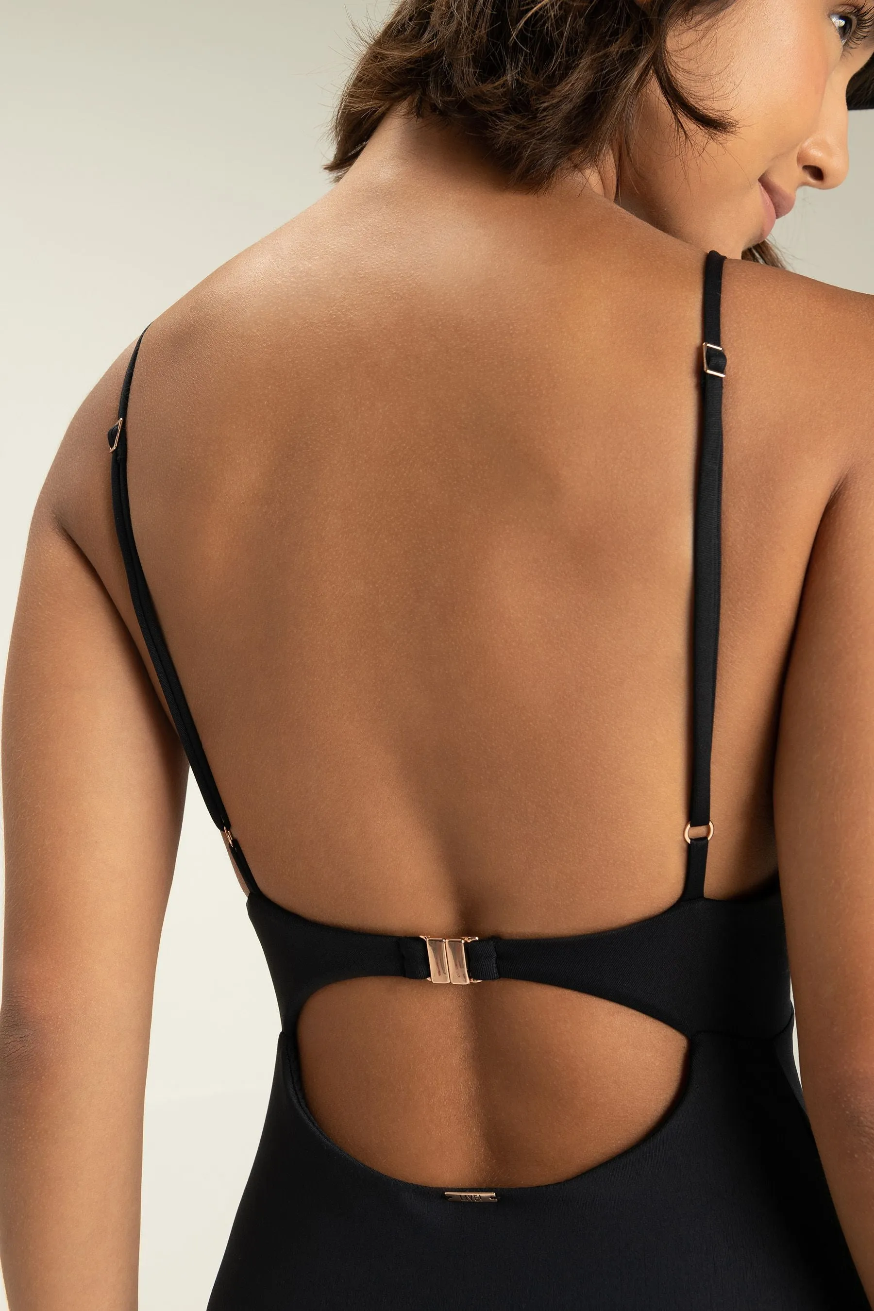 Crossover One-Piece Swimsuit