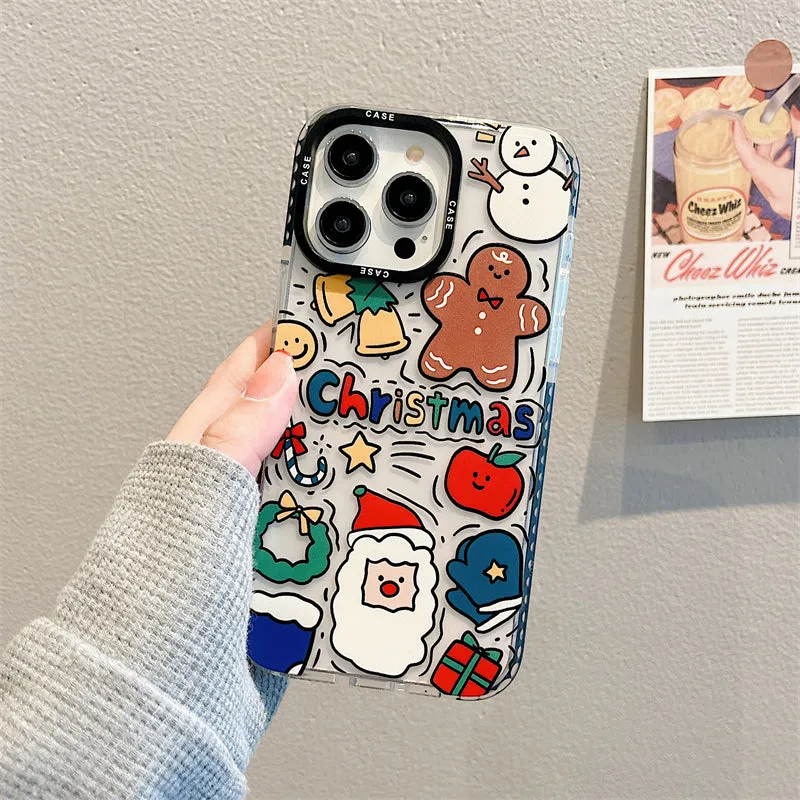 Cute Cartoon Santa Claus iPhone Case