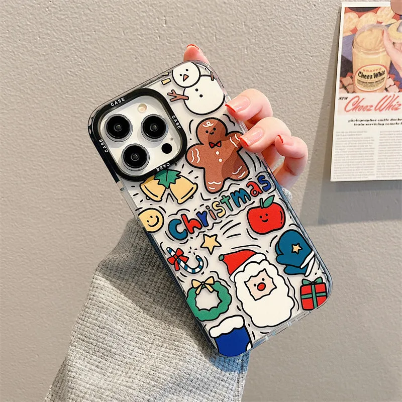 Cute Cartoon Santa Claus iPhone Case