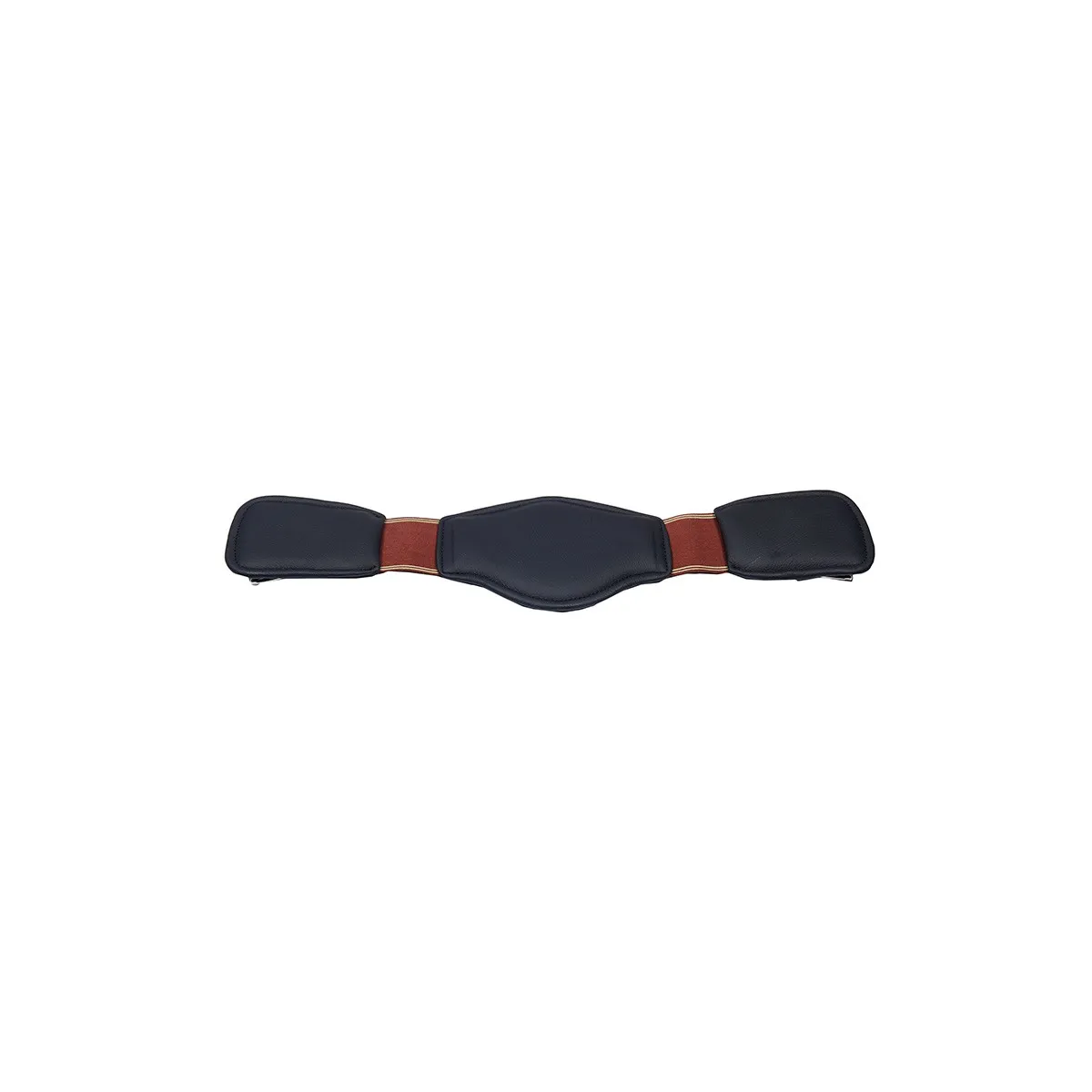 DRESSAGE GIRTH WITH CROSSED ELASTIC BANDS Black