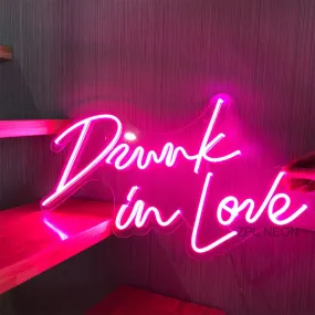Drunk in love LED Neon Sign Party Decoration Atmosphere Lights