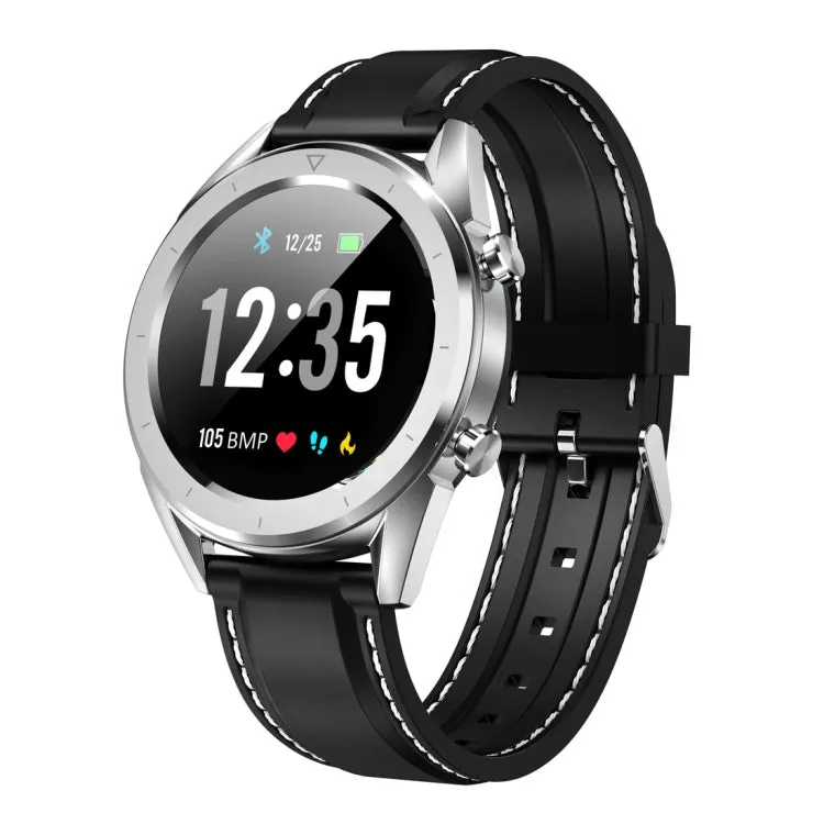 DT28 1.54" IP68 Waterproof Smartwatch with Silicone Strap, Bluetooth 4.2, Call Alerts, Blood Pressure Monitoring & Payment Features