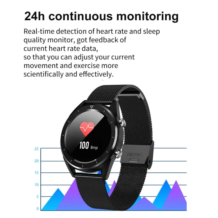 DT28 1.54" IP68 Waterproof Smartwatch with Silicone Strap, Bluetooth 4.2, Call Alerts, Blood Pressure Monitoring & Payment Features