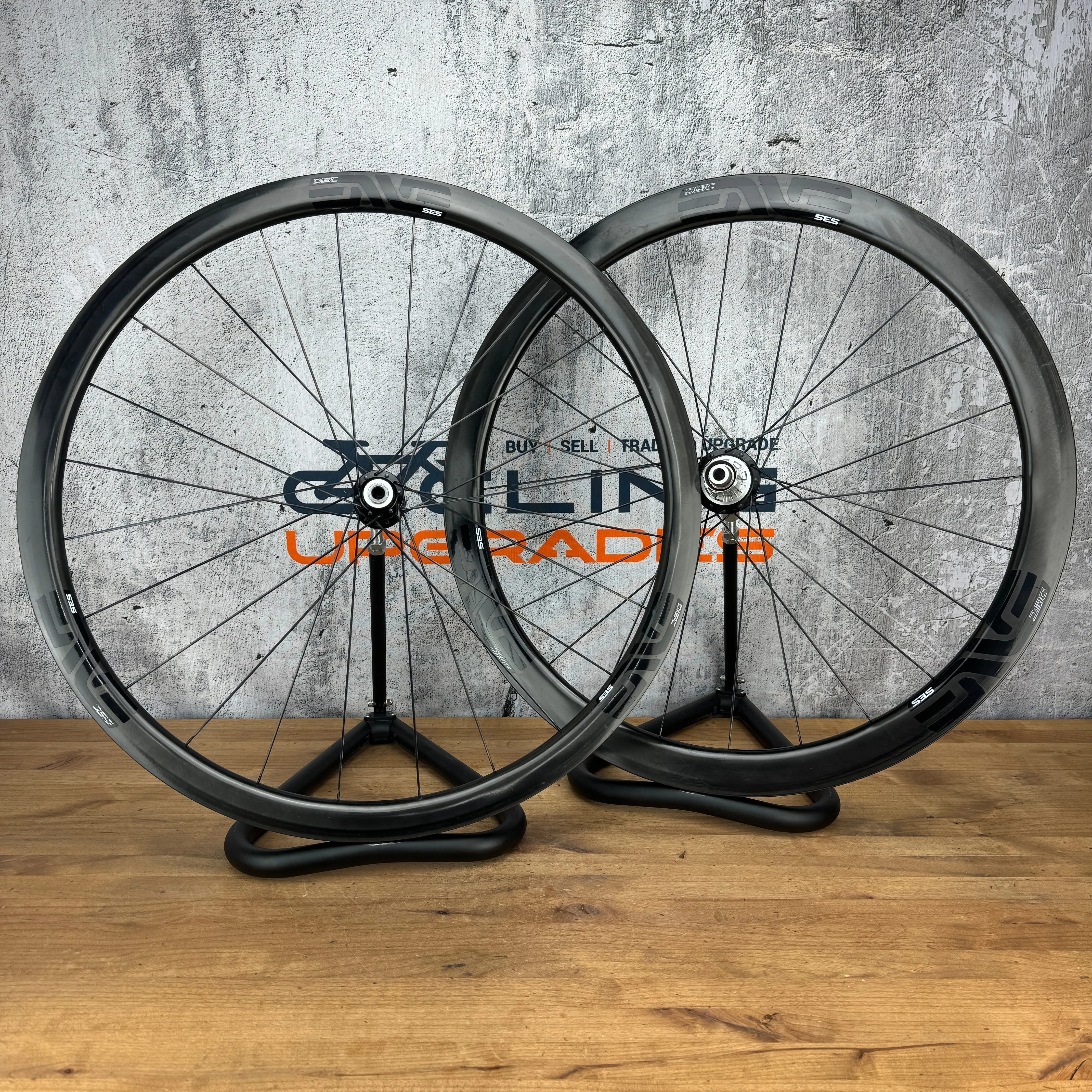 Enve SES 3.4 Carbon Clincher Disc Wheelset 700c Industry Nine Hubs 1427g