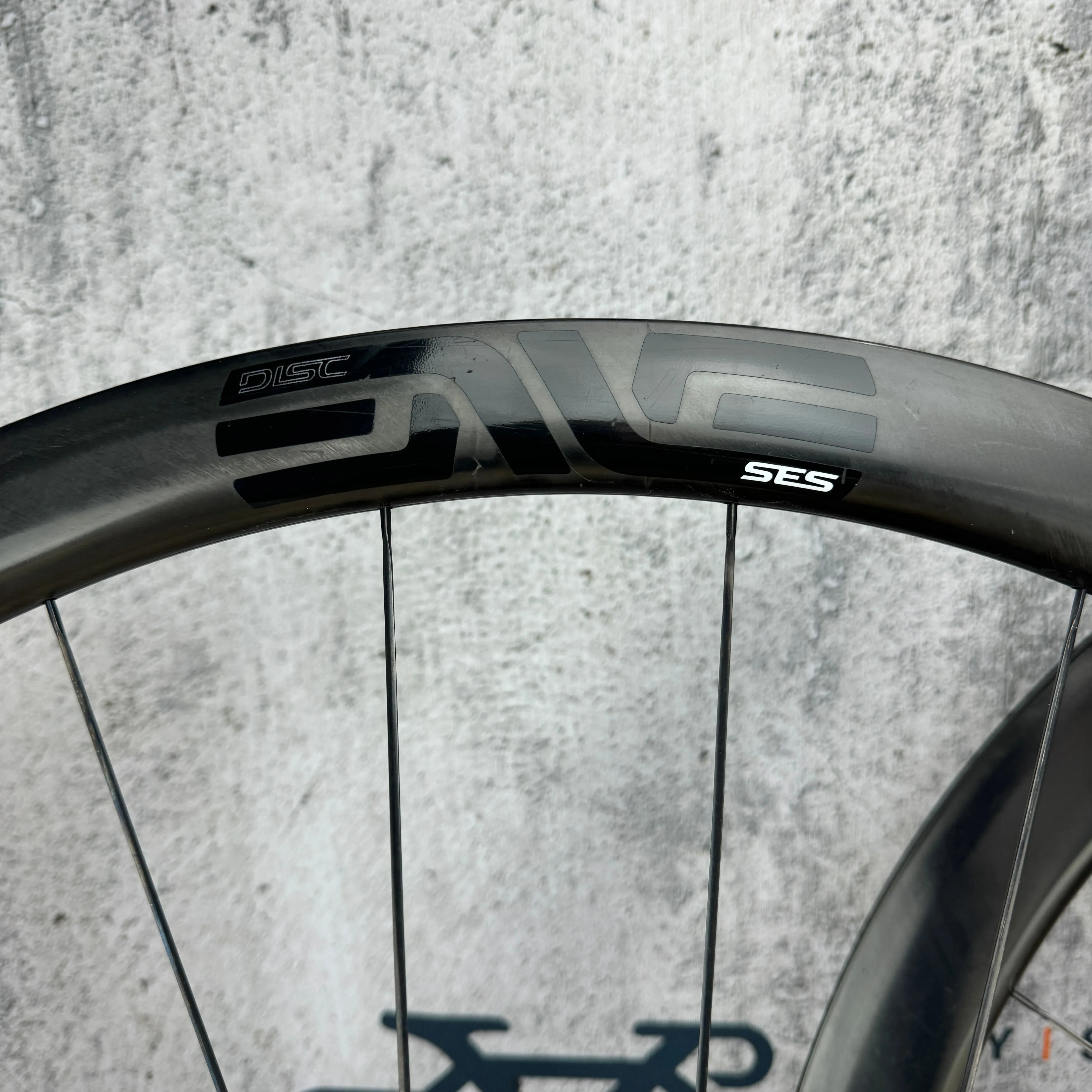 Enve SES 3.4 Carbon Clincher Disc Wheelset 700c Industry Nine Hubs 1427g