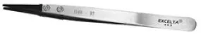Excelta 159D-RT ESD-Safe Neverust® Stainless Steel Tweezer with Replaceable 0.060" x 0.015" Straight Carbofib™ Tips, 5.0" OAL