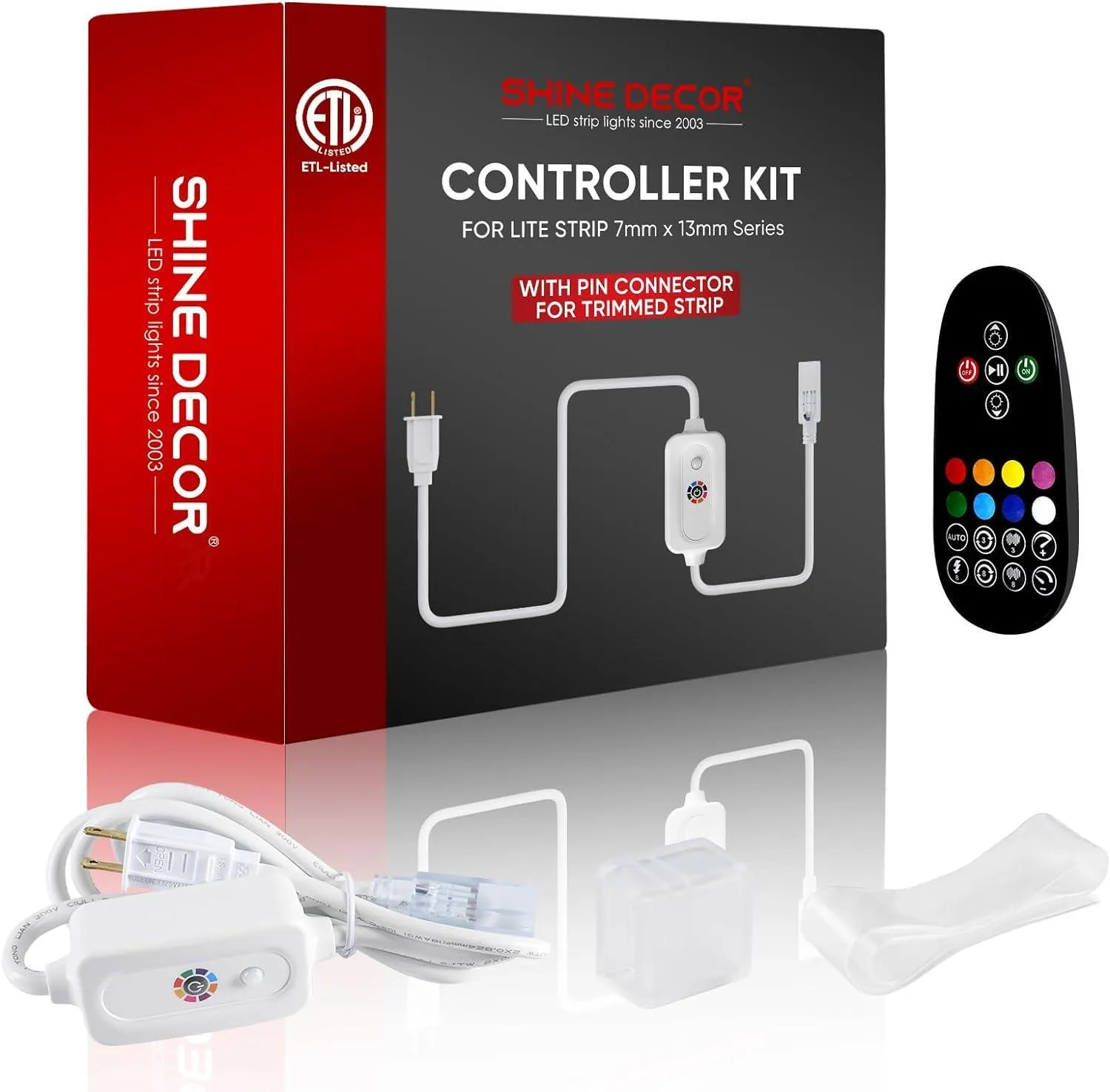 Extra Controller Kit for 110V 7x13mm RGB LED Lite Strip Lights