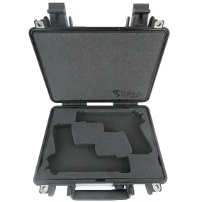 Eylar Compact 13.37" Case Custom Foam Insert for 2 Handguns and Magazines