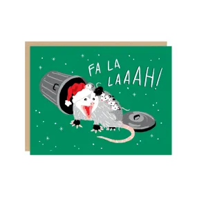 Fa La Possum Christmas Card