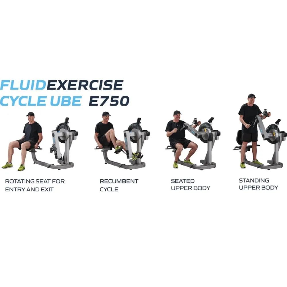 First Degree Fitness Fluid Cycle UBE E750 Dual Function Ergometer