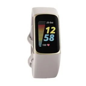 Fitbit Charge 5 (Lunar White/Rose, Bluetooth, Special Import)