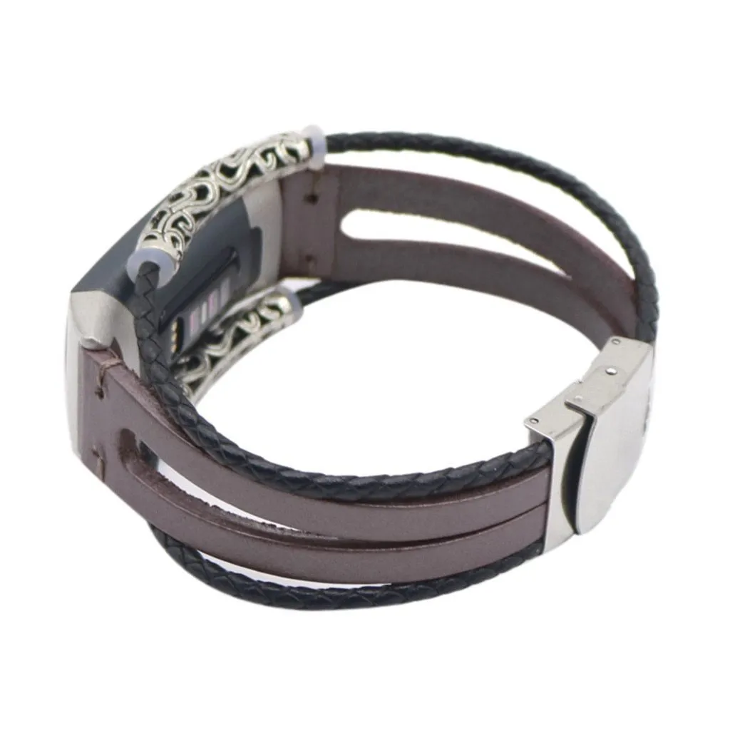 fitness bracelet fitness tracker Replacement Leather Wristband Band Strap Bracelet For Fitbit Charge 3 4 smartwatch relogios|Smart Accessories|