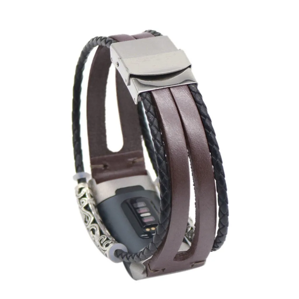 fitness bracelet fitness tracker Replacement Leather Wristband Band Strap Bracelet For Fitbit Charge 3 4 smartwatch relogios|Smart Accessories|