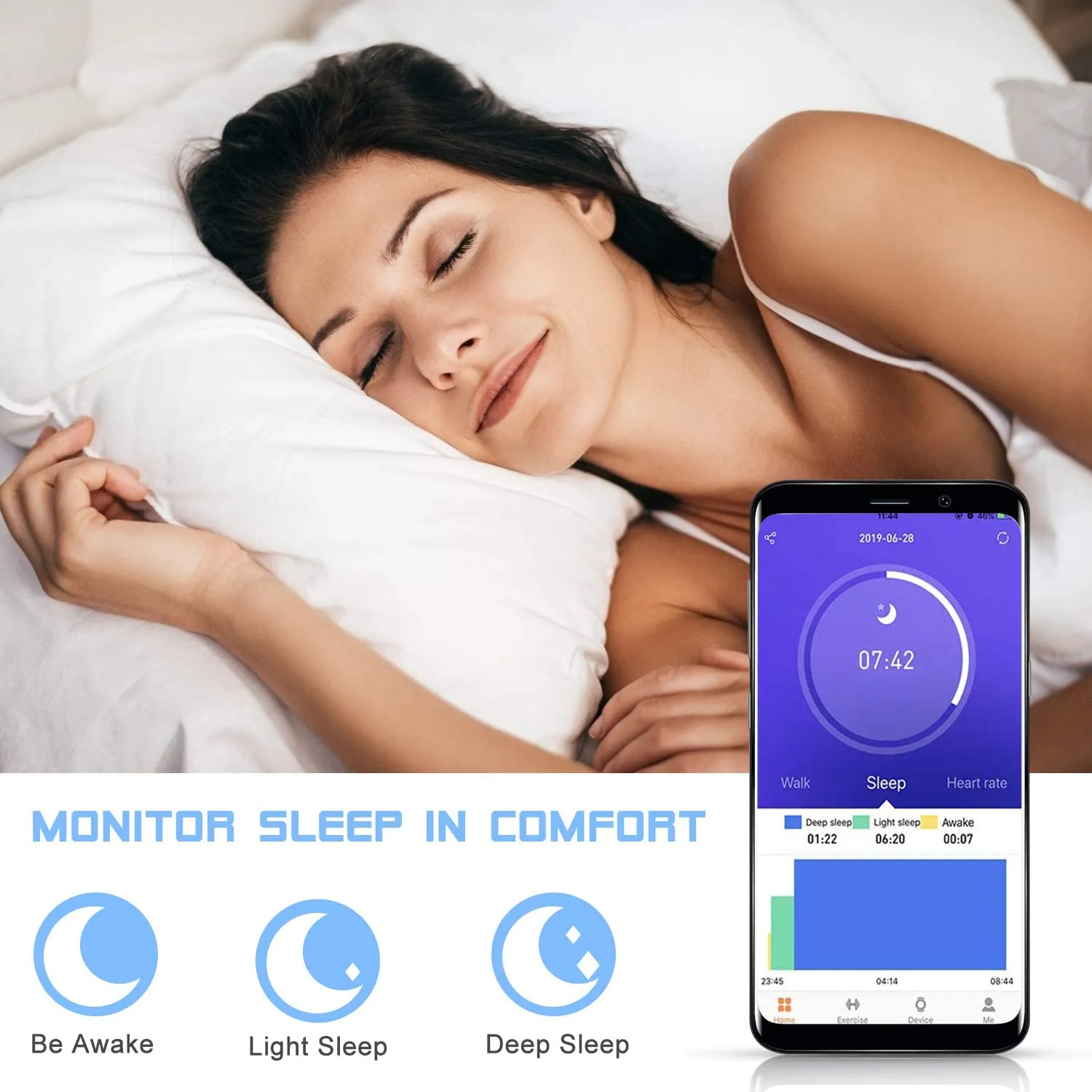 Fitness Tracker,Activity Tracker Watch with Heart Rate Blood Pressure Monitor,Waterproof Colourful Screen Pedometer Calorie Step Counter Sleep Monitor for Android and iPhone
