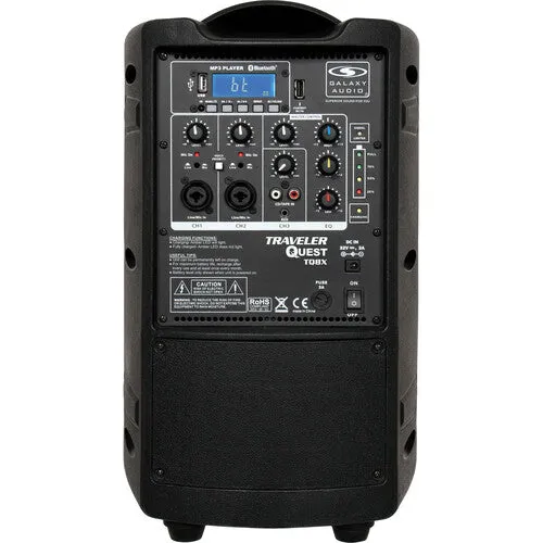 Galaxy Audio Traveler Quest TQ8X PA with GTU-SSP5AB Wireless Mic System (A & B: 524.5 to 594.5 MHz)
