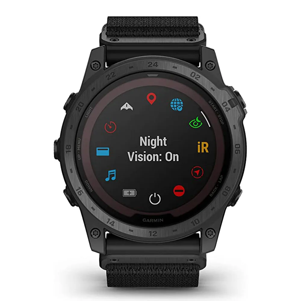 Garmin tactix 7 Pro Edition Black Solar Powered GPS Watch with Nylon Band Ruggedly GPS with Solar Charging Capabilities Smart Watch - 010-02704-10
