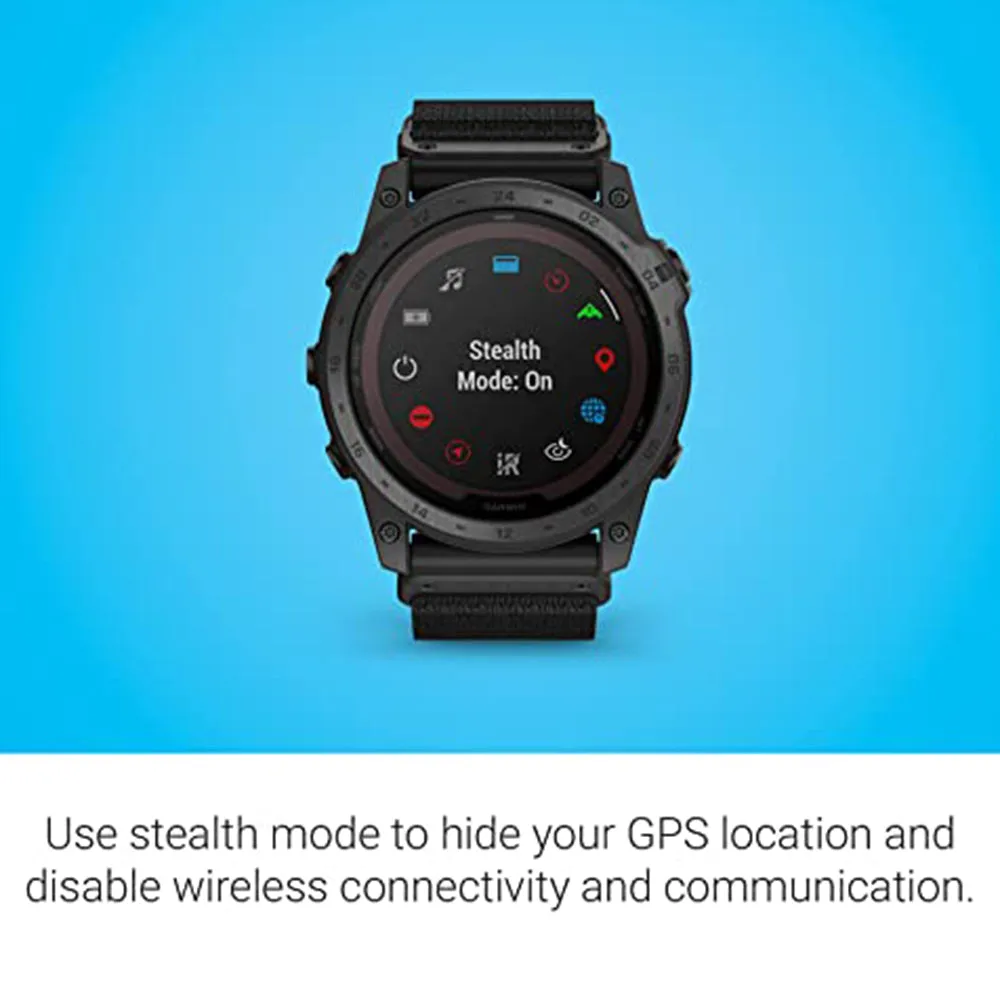 Garmin tactix 7 Pro Edition Black Solar Powered GPS Watch with Nylon Band Ruggedly GPS with Solar Charging Capabilities Smart Watch - 010-02704-10