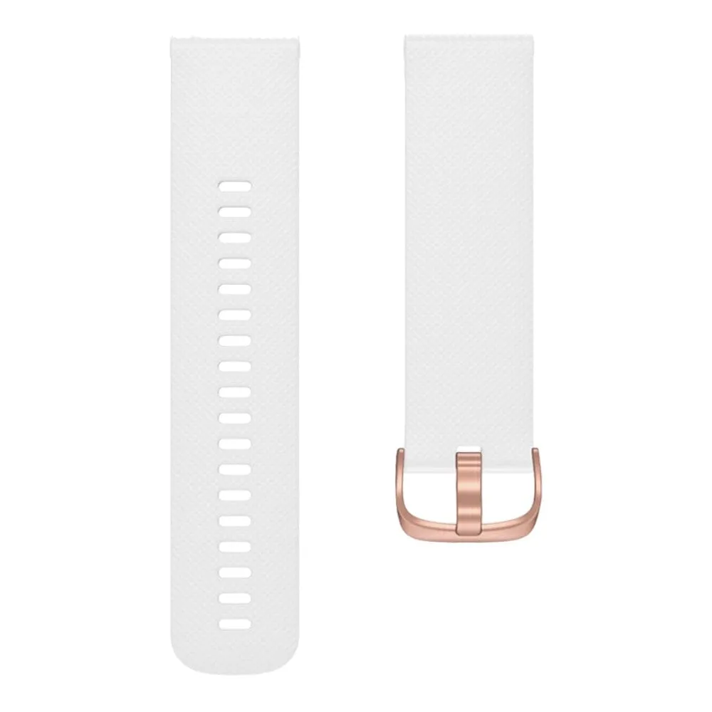 Garmin Vivoactive 3 compatible Silicone Watch Straps with Rose Gold Buckles