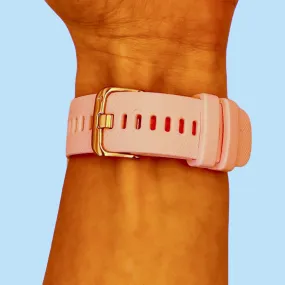 Garmin Vivoactive 3 compatible Silicone Watch Straps with Rose Gold Buckles