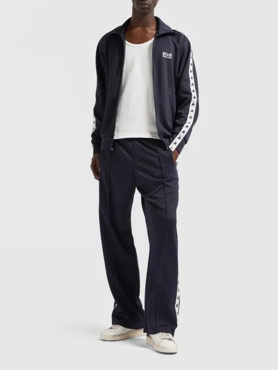 Golden Goose   Star zipped technical jersey jacket 