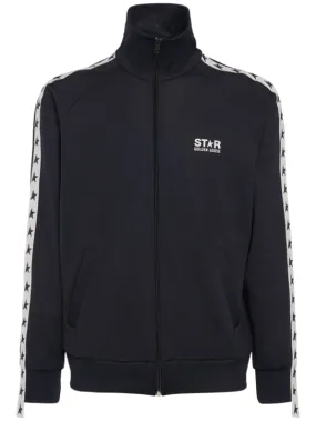 Golden Goose   Star zipped technical jersey jacket 