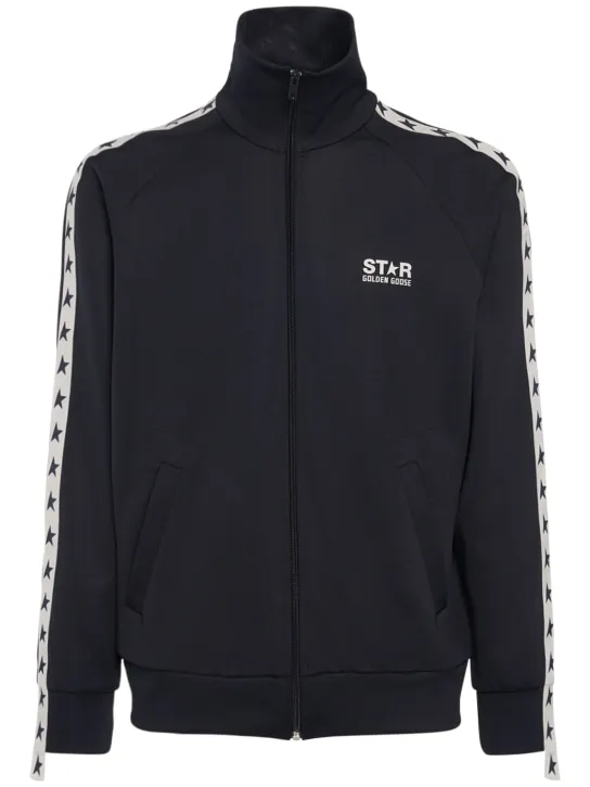 Golden Goose   Star zipped technical jersey jacket 