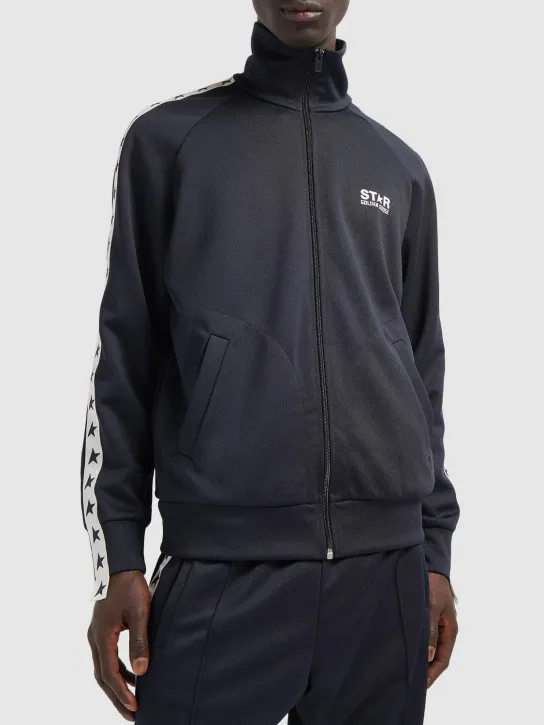 Golden Goose   Star zipped technical jersey jacket 