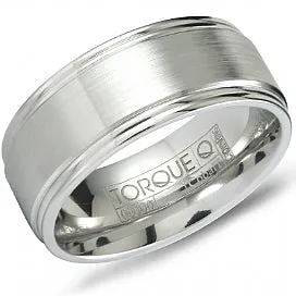 Grooved White Cobalt Band