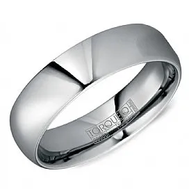 High Polish Domed Tungsten Band