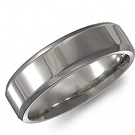 High Polish Titanium Grey Band