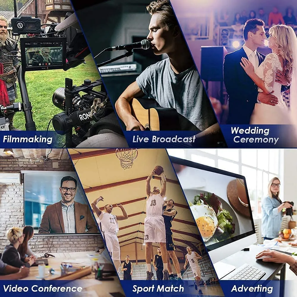 Hollyland Mars 400S PRO Wireless Video Transmission System, 1080P HDMI SDI Transmitter and Receiver, 0.08s Latency, 400ft Range, 8 Channels, 4 APP Monitoring, 3-Way Power Supply, 3 Scene Modes
