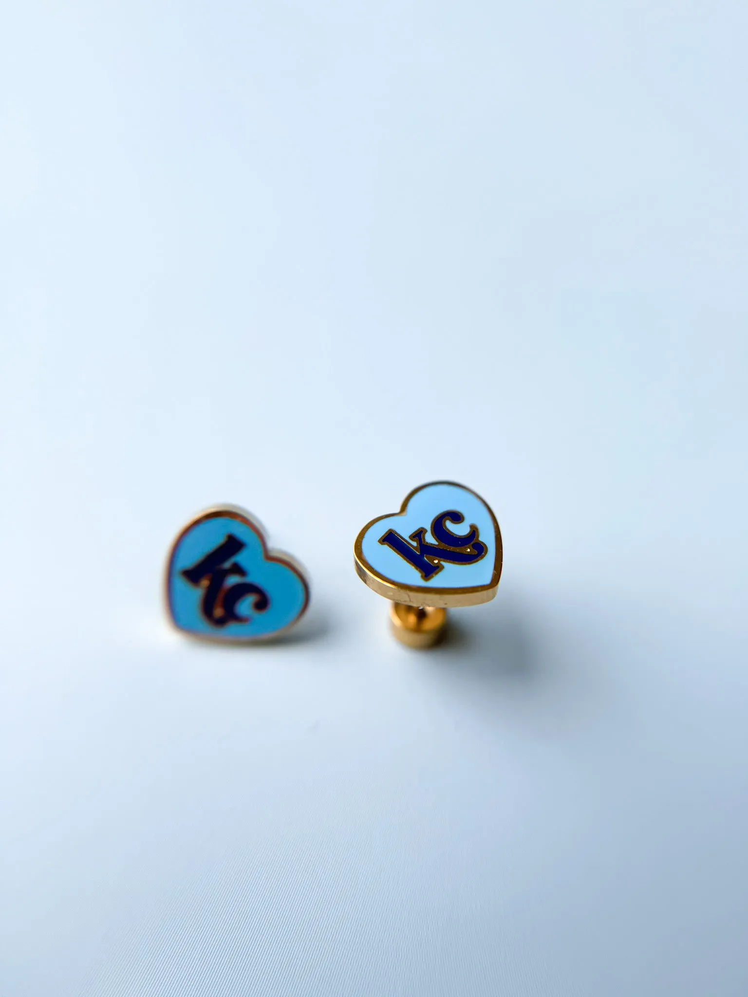 Kansas City Royals Heart Stud Earrings