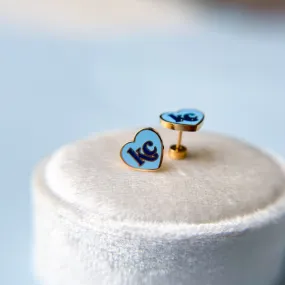 Kansas City Royals Heart Stud Earrings