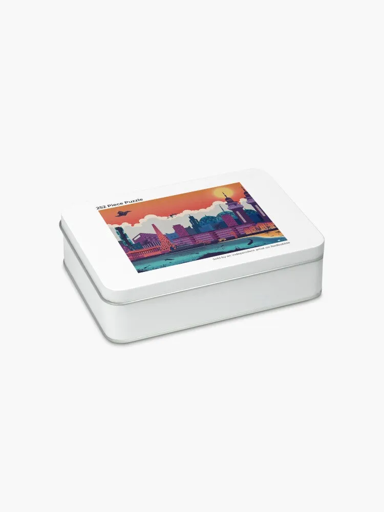 KAUST City Skyline Jigsaw Puzzle 1000 Pieces and Gift Tin