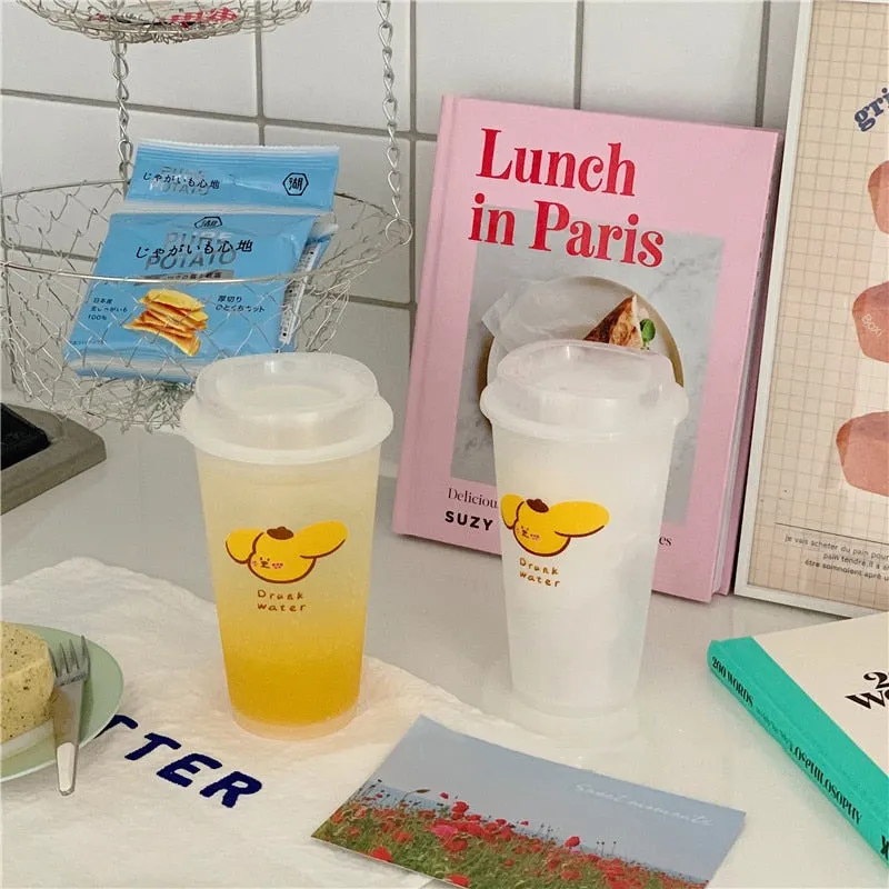Kawaii Portable Coffee Water Bottle