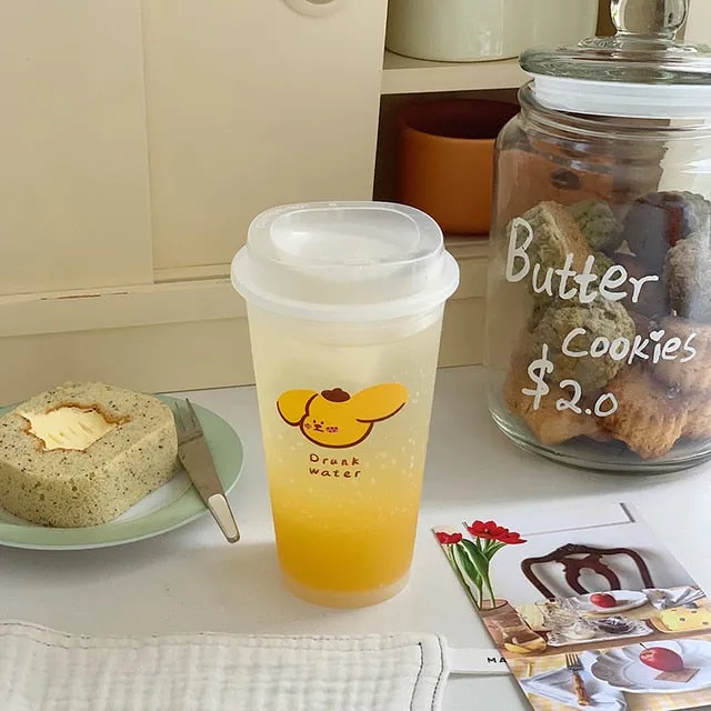 Kawaii Portable Coffee Water Bottle