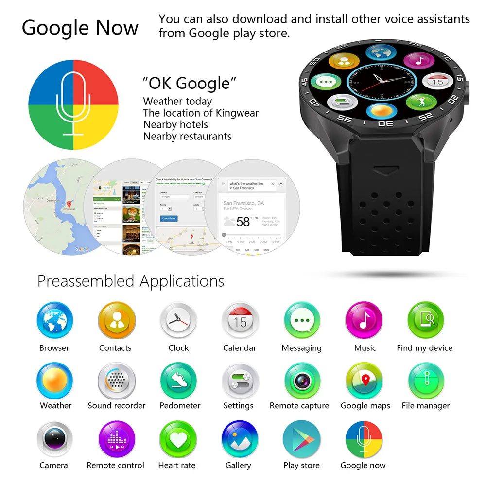 KINGWEAR KW88 Smart Watch