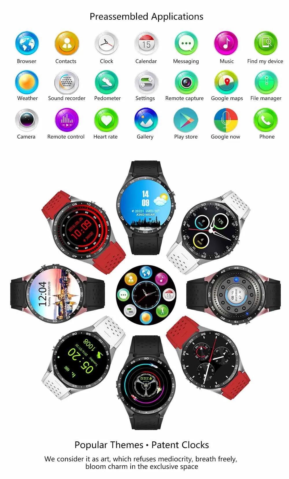 KINGWEAR KW88 Smart Watch