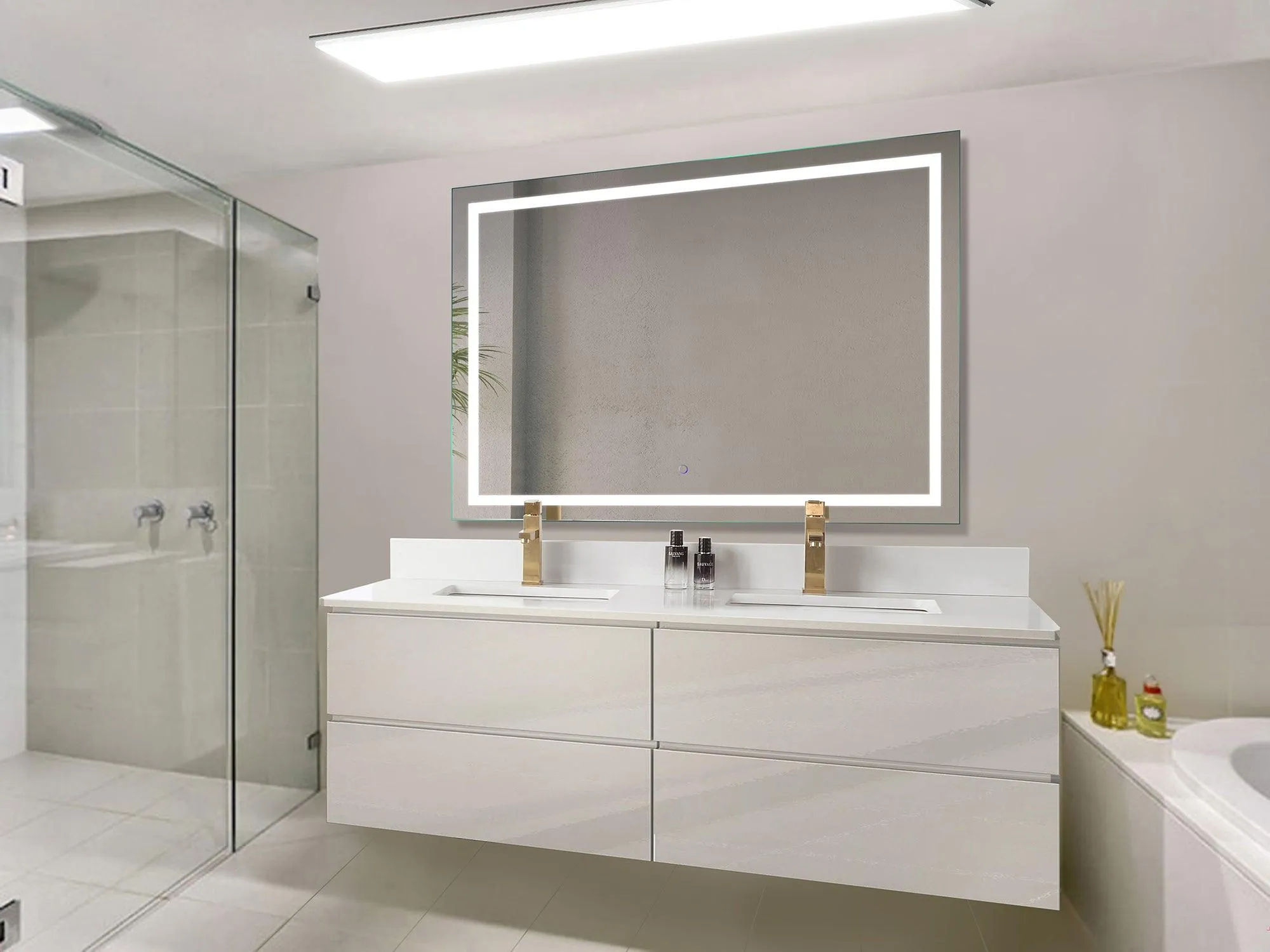 Krugg Icon 54″ X 36″ LED Wall Mirror