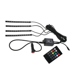 LED Light Strips, RGB, 5" Length x 4