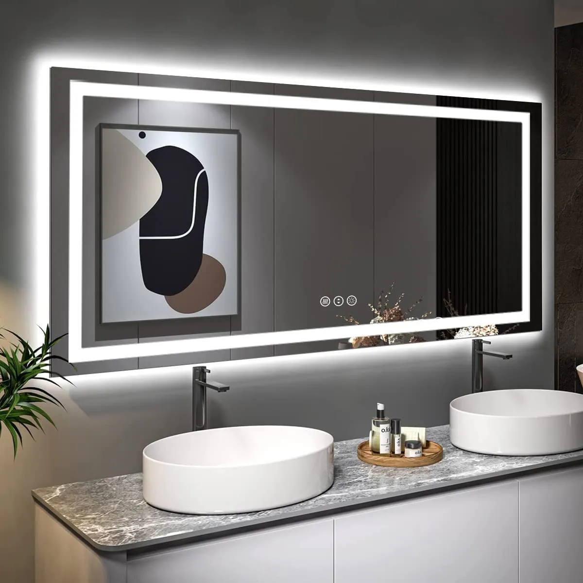 LED Mirror with Front & Backlit for Wholesale