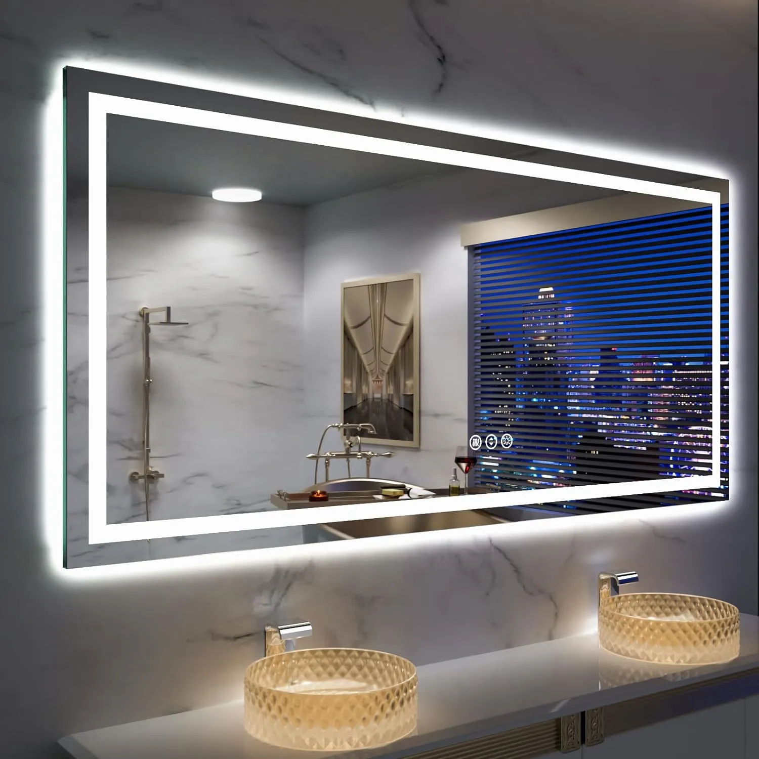 LED Mirror with Front & Backlit for Wholesale