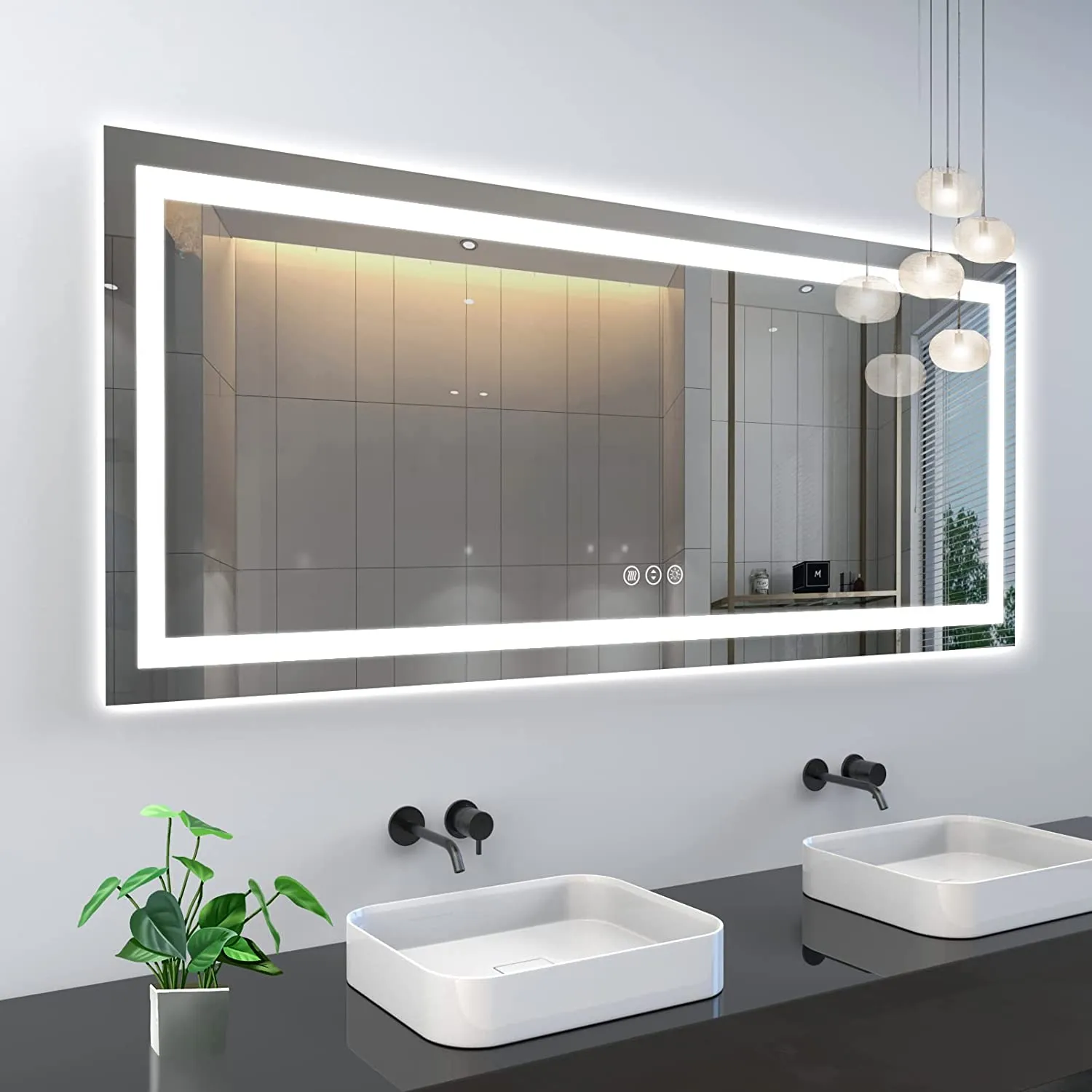 LED Mirror with Front & Backlit for Wholesale